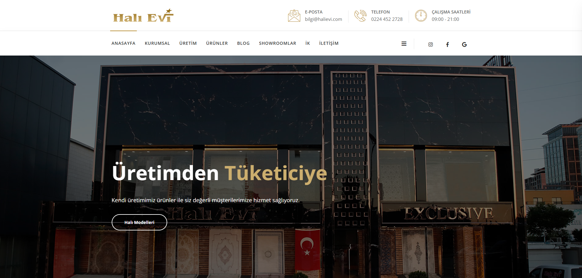 Bursa web tasarım - Halı Evi