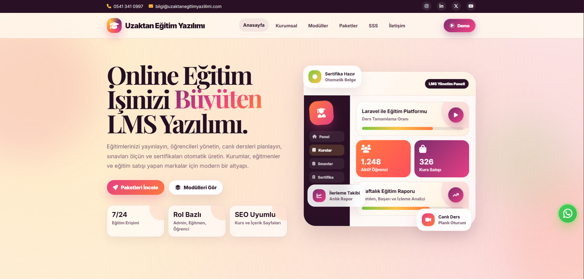 Bursa web tasarım - LMS